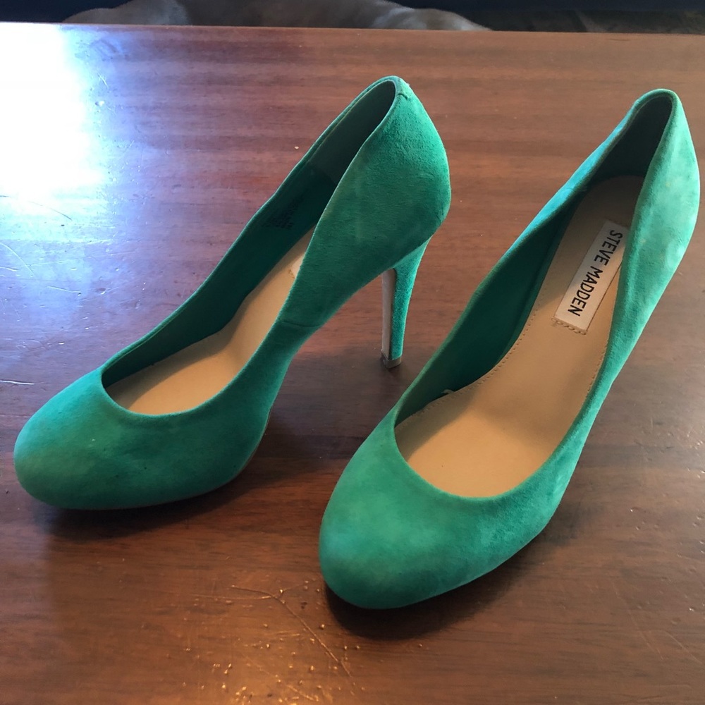 Steve Madden Remmedy Green Heels (Size 8.5) *NWOT*